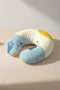 Cute Whale Pattern Neck Pillow - Sea Themed Light Blue Yellow Kids & Adults Travel Pillow - 7