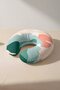 Landscape Themed Ergonomic Neck Pillow - Pastel Green Orange Soft Travel Pillow - 2