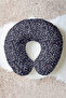 Ergonomic Neck Pillow with Sailor Anchor Pattern - Marine Themed Navy Blue Red Travel Pillow - 2
