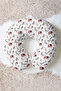 Cute Animal Pattern Cotton Neck Pillow - Pastel Gray Pink Kids & Adult Travel Pillow - 3
