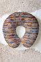 Ethnic Striped Cotton Neck Pillow - Modern Colorful Soft Travel Pillow - 3