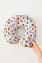 Safari Animal Themed Cotton Neck Pillow - Cute Giraffe Tiger Monkey Pattern Travel Pillow - 7