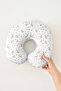 Cute Lamb Pattern Neck Pillow - Pastel Pink Blue Floral Soft Travel Pillow - 6
