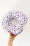 Star Pattern Cotton Neck Pillow - Red Navy Blue White Adult Travel Pillow - 6