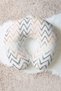 Ethnic Zigzag Pattern Neck Pillow - Modern Pastel Colored Soft Travel Pillow