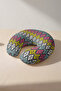 Ethnic Patterned Cotton Neck Pillow - Colorful Geometric Modern Adult Travel Pillow - 5