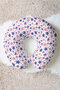 Star Pattern Cotton Neck Pillow - Red Navy Blue White Adult Travel Pillow - 7
