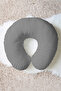 Black and White Striped Ergonomic Neck Pillow - Modern Minimal Design Soft Travel Pillow - 7