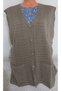 Er Clothing Seasonal Knitwear Vest Double Pocket Buttoned Dark Beige - 2