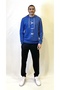 Superlife Men's Hooded Regular Fit Air Printed Thin Sweatshirt Spr22Sw162