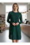 Women's Front Printed Skirt with Beaded Side Hem and Low Sleeve Tunic