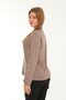 Mercerized Blouse with V-Neck - 3