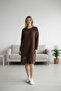 Women's Front Printed Skirt with Beaded Side Hem and Low Sleeve Tunic - 2