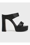 Women's summer 15cm heeled slipper - 574 870-25 - black