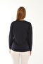 Mercerized Leather Stripe Detailed Crew Neck - 5