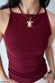 Halter Yaka Top-Siyah Bluz - 2