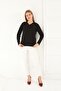 Mercerized Blouse with V-Neck