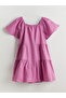 Square Collar Girl's Dress - 4
