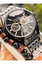 Men's Wristwatch, with Calendar, Functions Active, Black Steel Band, Bracelet Gift - 3