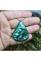 High Quality Malachite - Malachite Natural Stone Steel Chain Necklace -3- (Handmade Design Products)