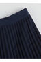 Pleated Girl's Skirt with Elastic Waist - 2