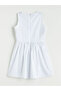 Crew Neck Striped Girl's Dress - 5