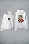 John Wick Printed White Hooded Hoodie Sweatshirt Hoodie
