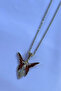 Red Winged Angel Handcrafted Stainless Steel Chain Women's Necklace - 5