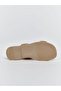 Beige Straw Strap Girls' Sandals - 4