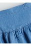 Nevavm Girls' Jean Skirt with Elastic Waist and Difference in Color - 2