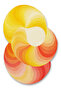 Mosso Yellow Themed Abstract Asymmetrical Patterned Woven Base Modern Decorative Carpet Mosso374Yellow - 2