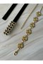 2 Pieces Leather and Chain Dress & Pants & Skirt Chain Belt Set