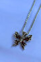Butterfly Handcrafted Stainless Steel Chain Women's Necklace - 3