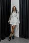 White Layered Asymmetric Skirt