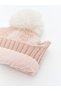 Baby Girl Beret with Pompom Detail (W5) - 3