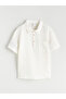 Beige Short Sleeve Pocket Boys Shirt