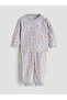 Rabbit Printed Baby Girl Sweatshirt and Sweatpants
