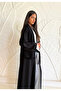 Women's Two Colour Reversible Abaya - Black and White - 5