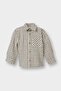 Baby Boy Checked Seersucker Textured Long Sleeve Shirt (25 Au)