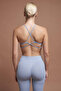 Rosa Blue Dusty Blue Seamless Padded Sports Bra