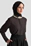 قميص منقط 25KD1008 أسود - 3