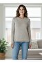 Women's Front Stone-Embellished Self-Patterned Zero-Collar Blouse