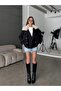 Brand Model Detachable Collar Fur Trench Coat Jacket - 3