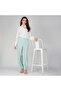 Soft Crepe Ladies Trousers – Elastic Waistband, Relaxed Fit with Side Pockets