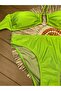 Women's Green Lycra Stretchy Drawstring Halter Neck Strapless Stylish Quality Accessory Detail Bikini Set - 2