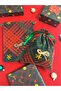 Christmas Themed Plaid Snowflake Fabric Gift Bag – Red, Green, Yellow (12X17 cm) - 4