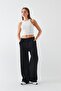 Oversize Unisex Sweatpants Black – 3 Thread Ribbed, Wide Leg, with Pockets, Modern Comfortable Fit - 6
