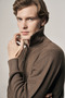 Mink Zippered Half Fisherman Long Sleeve Pocketless Comfort Fit Casual Cotton Knitwear Sweater 1012255204 - 2