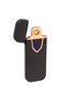 Electronic Lighter USB Rechargeable, Windproof, Fingerprint Sensor, 7cm, Black,