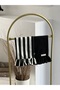 2-Piece Stripe X Lune Linen Ruffled Dish Towel - 5